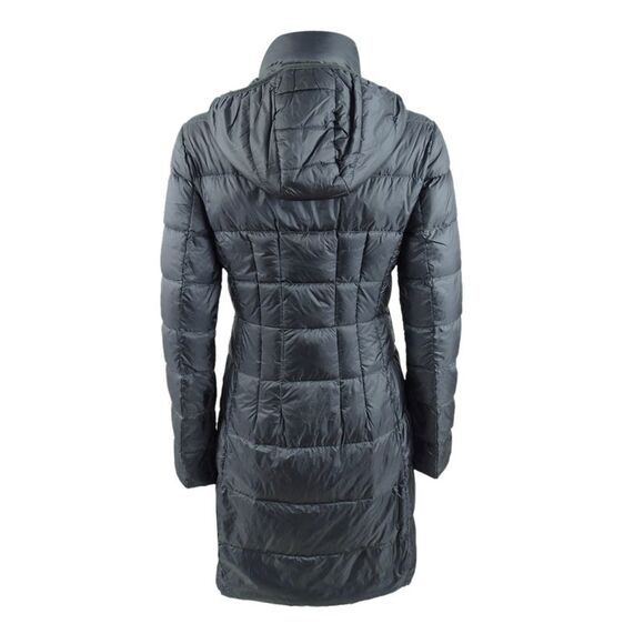 Michael Michael Kors Women's Hooded Long Packable Down Puffer Coat XXS, Charcoal - Picture 2 of 3